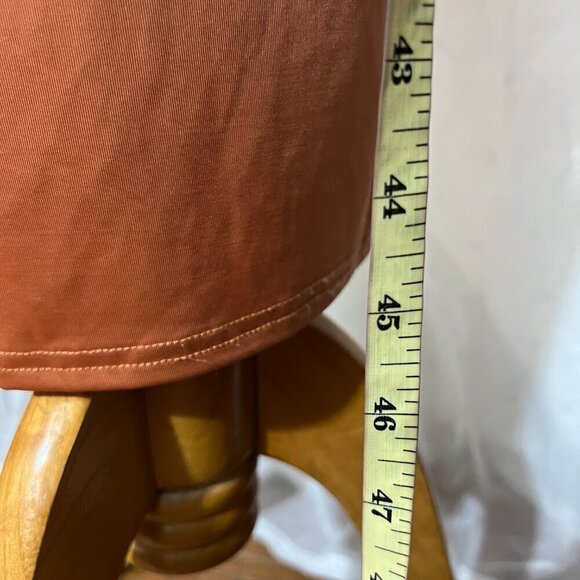 Rachel Rachel Roy Bret Gathered Jersey Sheath MEDIUM in SIENNA - Picture 7 of 9